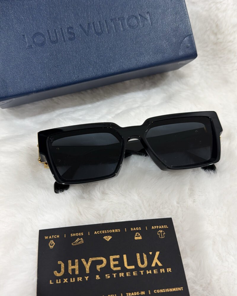 LV Millionaire Sunglass Black with Gold Hardware - CA1579B