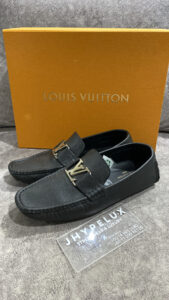 LV Moccasin Loafer Monte Carlo with Silver Logo (Black)