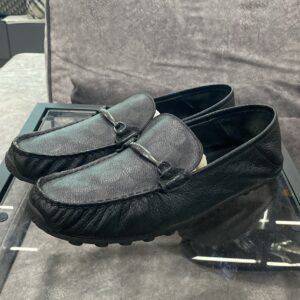 Coach Monogram Black Moccasin Loafer