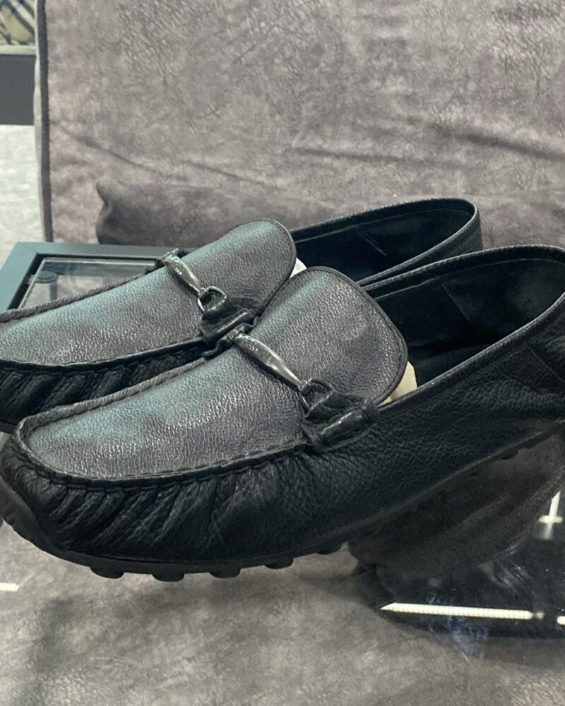 Coach Monogram Black Moccasin Loafer