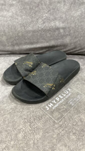 Gucci Black Leopard Slide