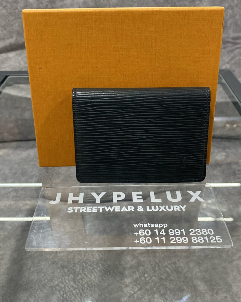 LV Card Case Epileather (Black) RFID