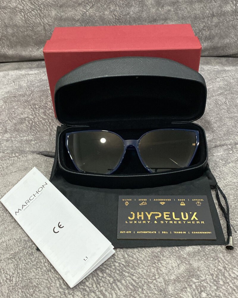 Ferragamo Cat-Eye Acetate Sunglasses Navy