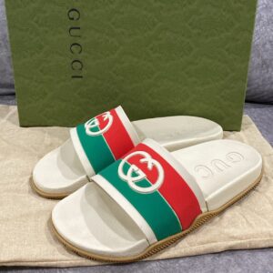 Gucci Slide White Pursuit Web