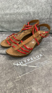LV Sandals Platform Red
