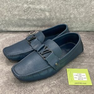 LV Loafer Moccasin Blue Leather