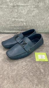 LV Loafer Moccasin Blue Leather