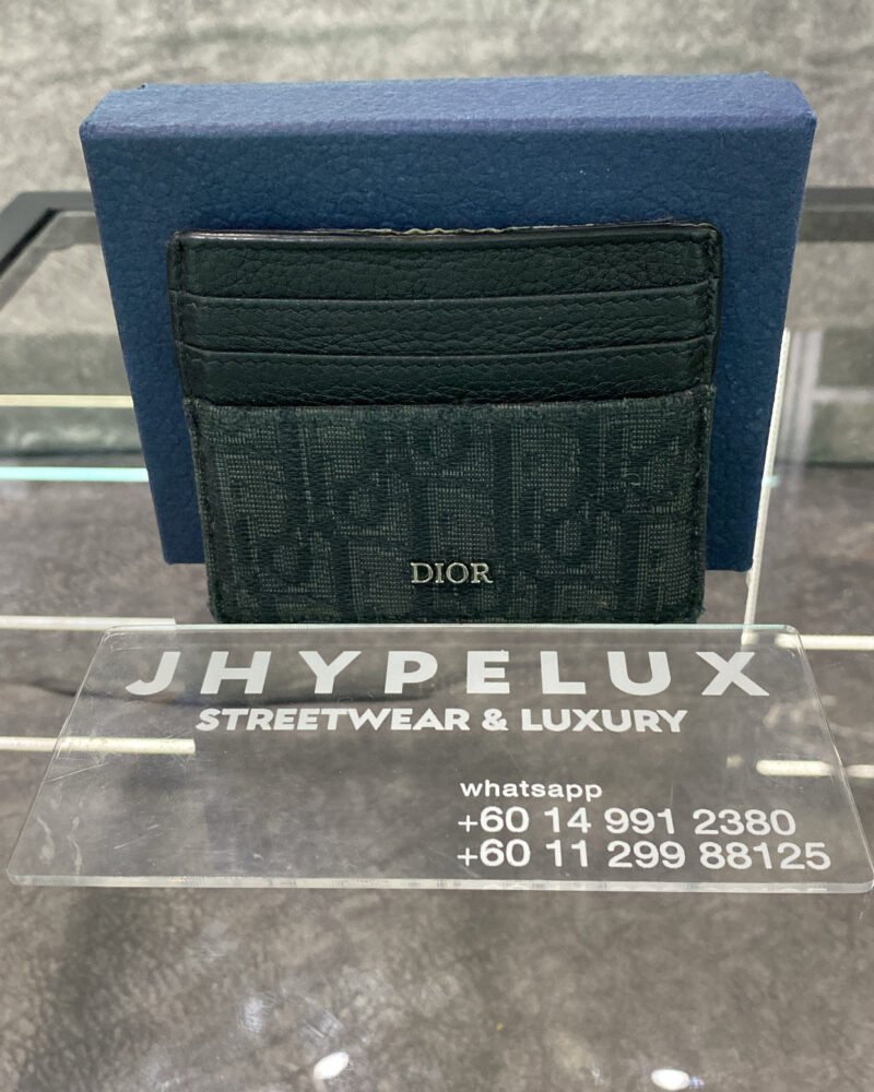 Dior Cardholder Oblique Black