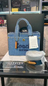 Coach Cargo Tote 26 Denim Bag