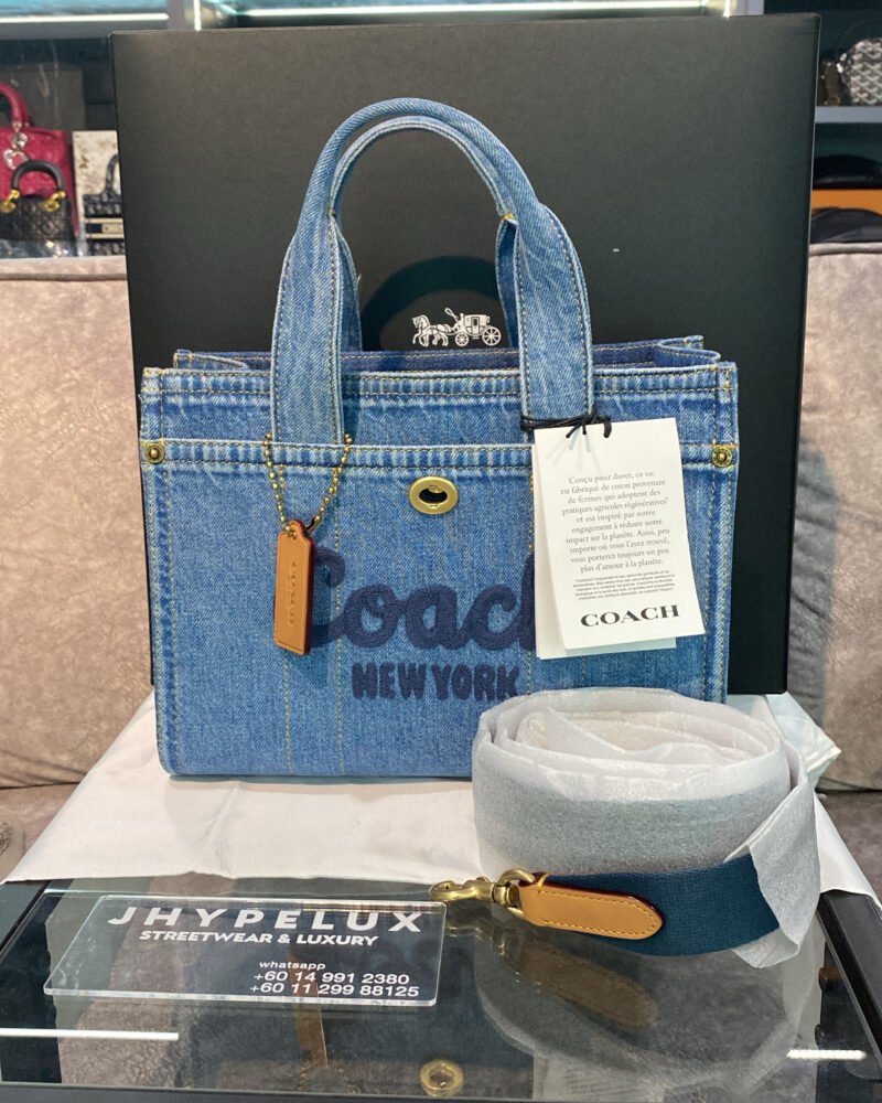 Coach Cargo Tote 26 Denim Bag