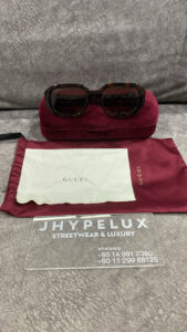 Gucci Sunglass Brown Leopard Print