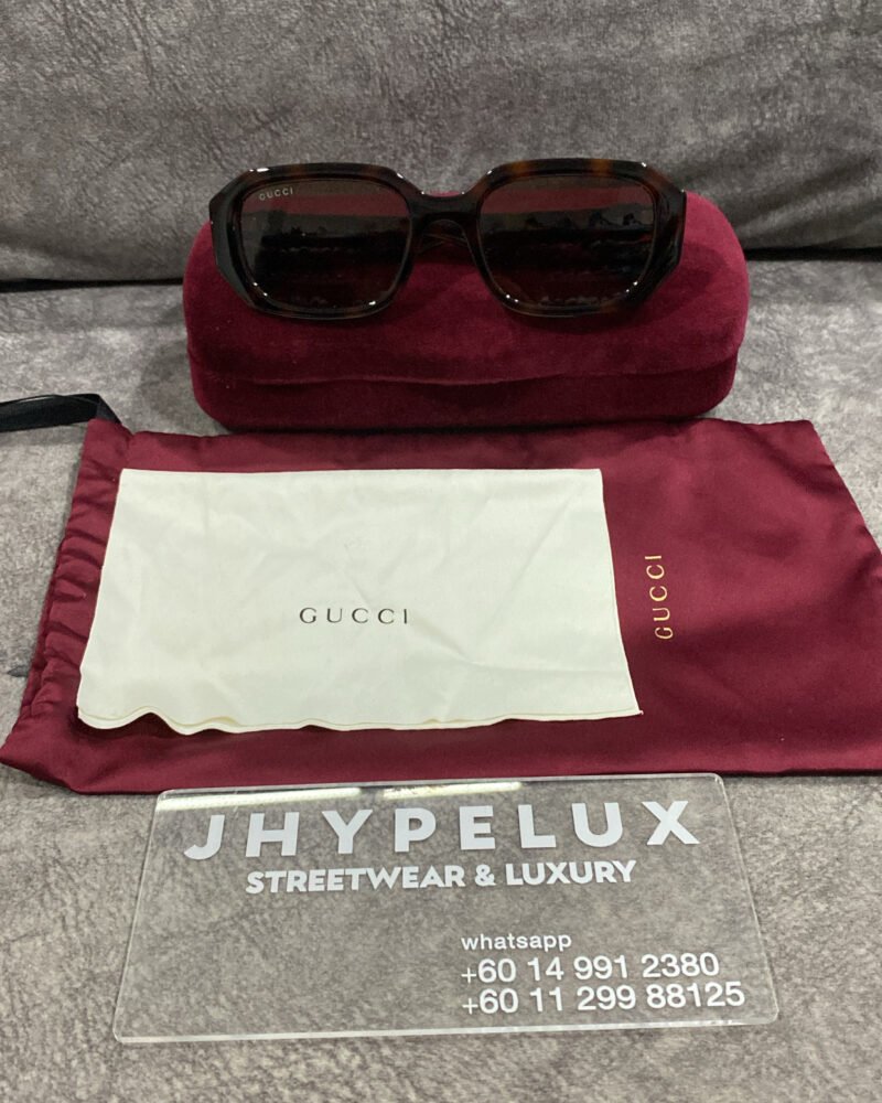 Gucci Sunglass Brown Leopard Print