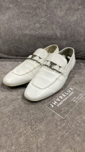 LV Loafer Driver White Logo