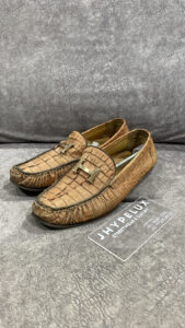 Hermes Crocodile Moccasin