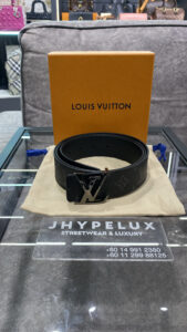 LV Belt Eclipse Monogram with Silver Buckle