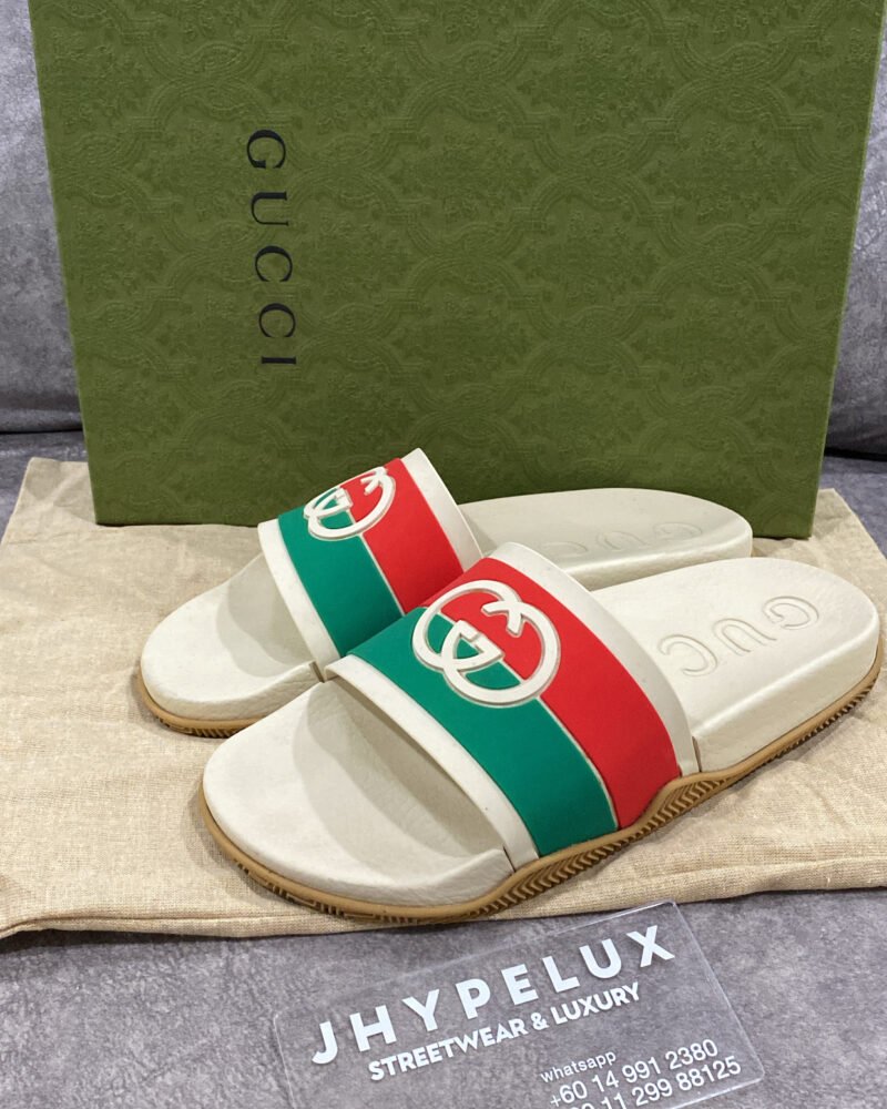 Gucci Slide White Pursuit Web