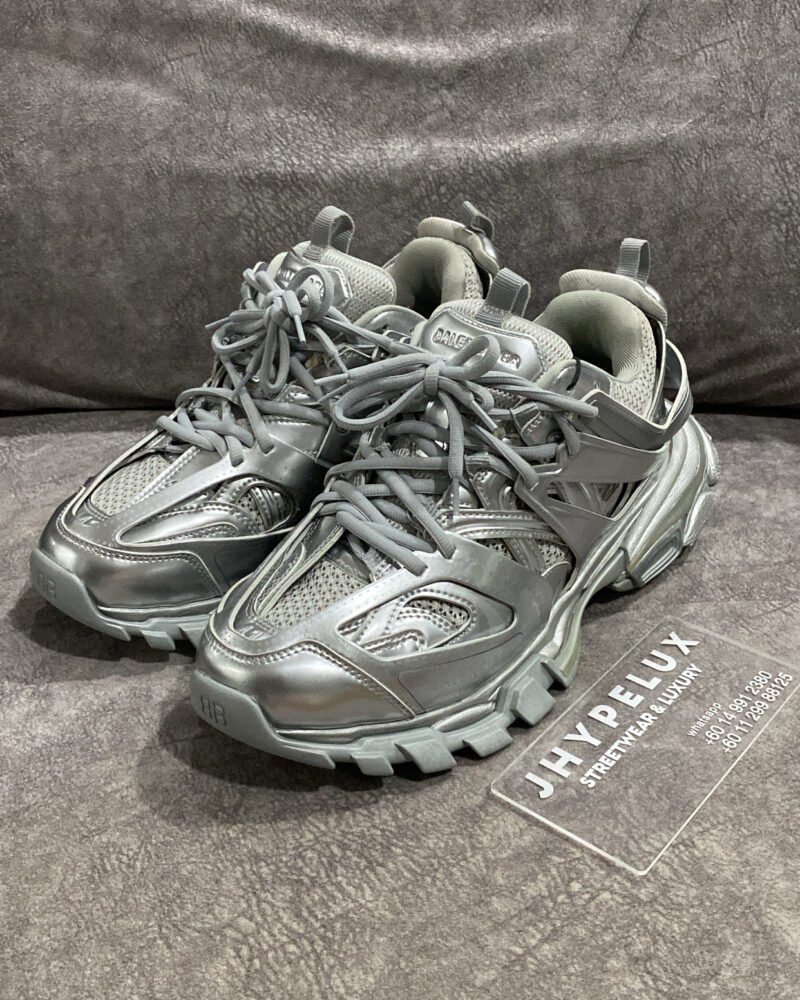 Balenciaga Track Metallic Silver