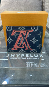 LV Wallet Navy Reverse Upside Monogram