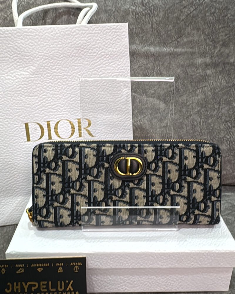 Dior Wallet Long Oblique Monogram Montaigne 30