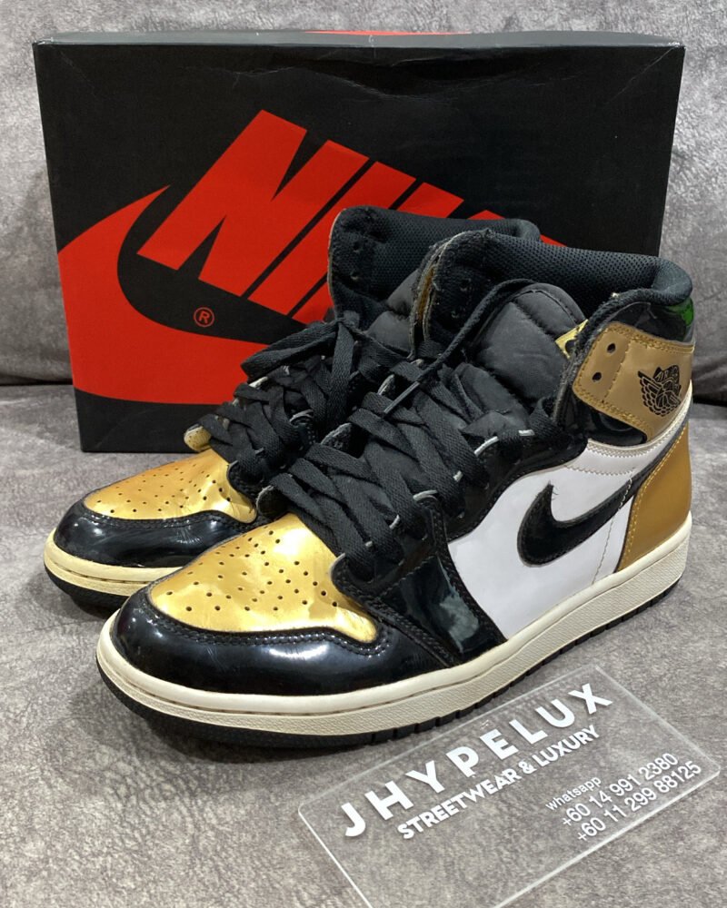 AJ1 Gold Toe