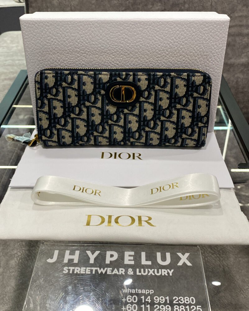 Dior Wallet Long Oblique Monogram Montaigne 30
