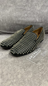 Christian Louboutin Loafer Black Silver