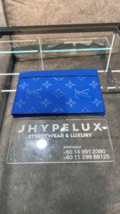 LV Passport Organizer Blue Monogram RFID