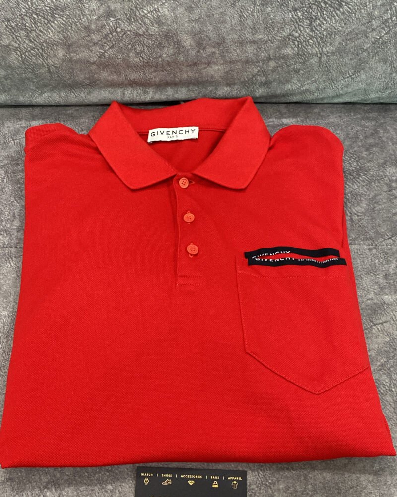 Givenchy Red Polo with Patch