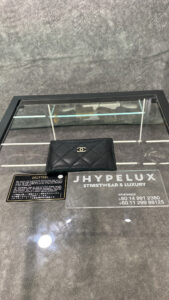 Chanel Cardholder BLACK LEATHER MATELASSE CAVIAR SKIN CARD CASE HOLDER NO.26 WCARD