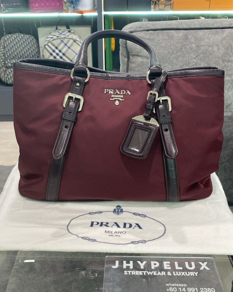 Prada Bag Burgundy Tessuto Nylon