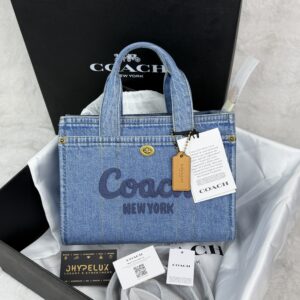 Coach Cargo Tote 26 Denim Bag