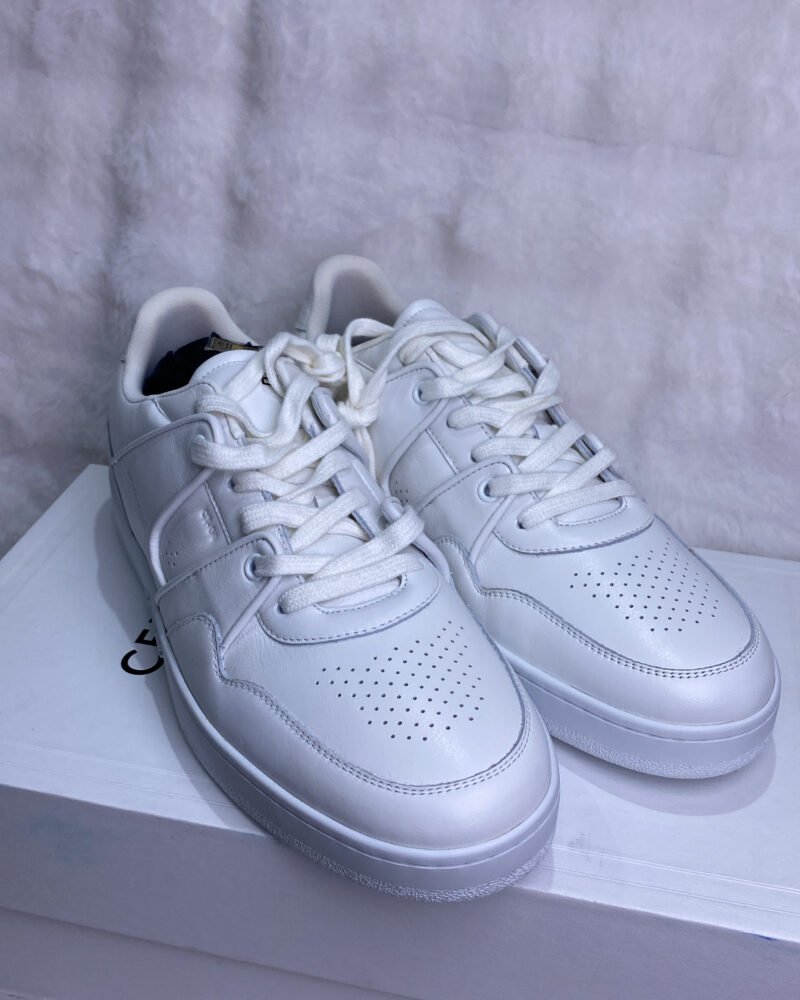 Celine Trainer Low Optic White Calfskin