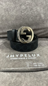 Gucci Belt Supreme Interlock GG Black Canvas