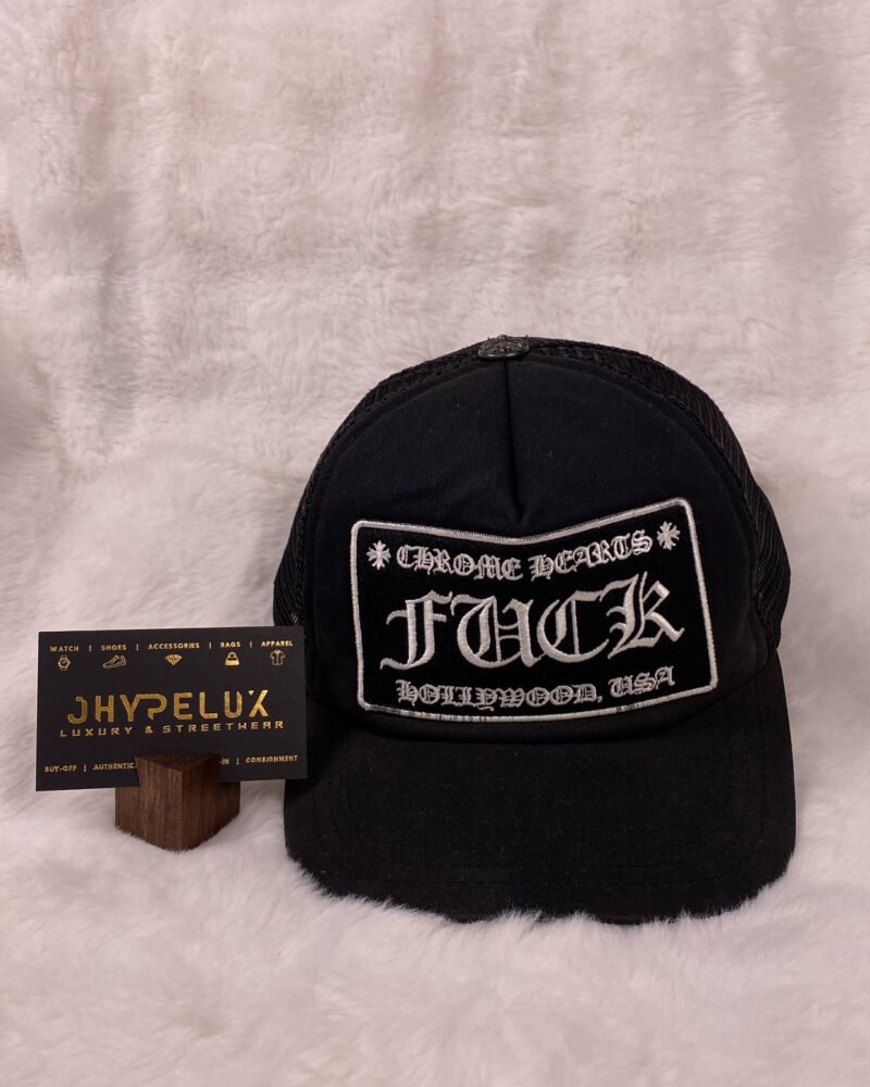 Chromehearts Cap Black Trucker Mesh
