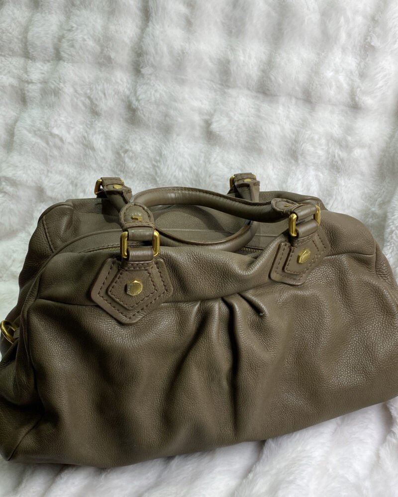 Marc by Marc Jacobs Classic Q Baby Groovee in Brown pebbled