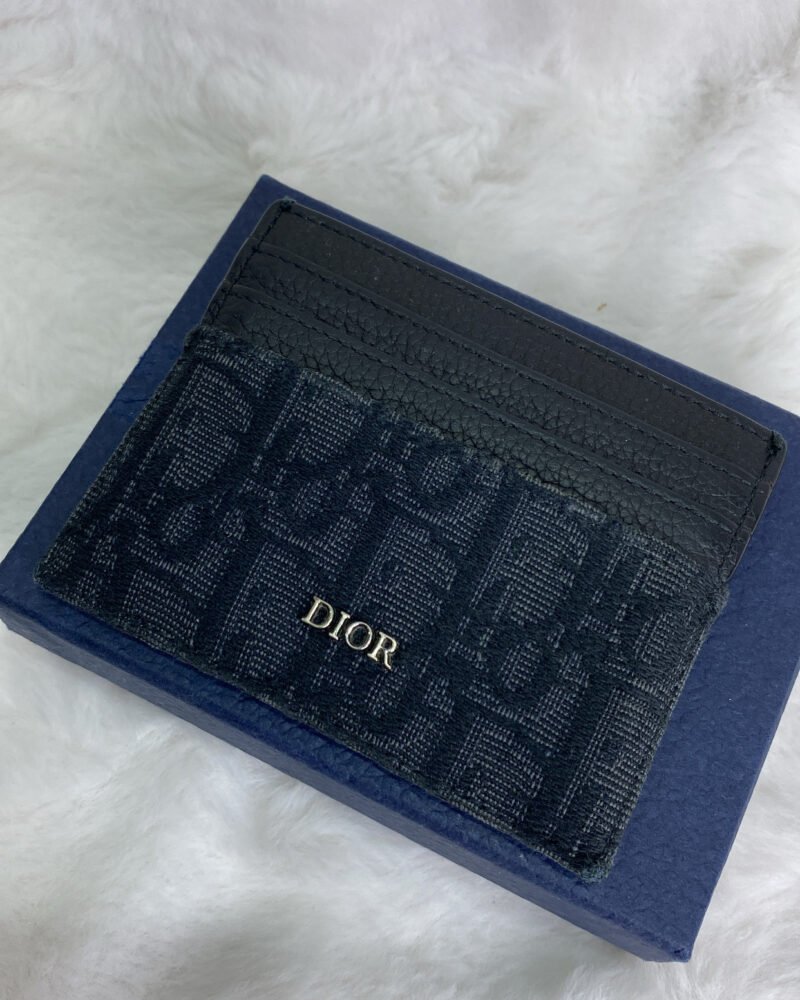 Dior Cardholder Oblique Black
