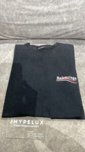 Balenciaga Tee Wave Black Embroided