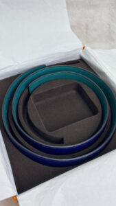 Hermes BELT ONLY Navy/Teal Reversible