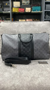 LV Keepall 50 Monogram Eclipse Bicolor Reverse RFID