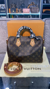 LV Bag Brown Speedy 25 Bandouliere Monogram