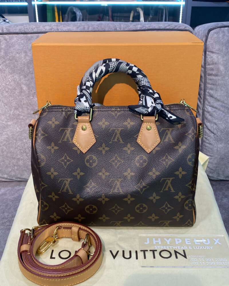 LV Bag Brown Speedy 25 Bandouliere Monogram