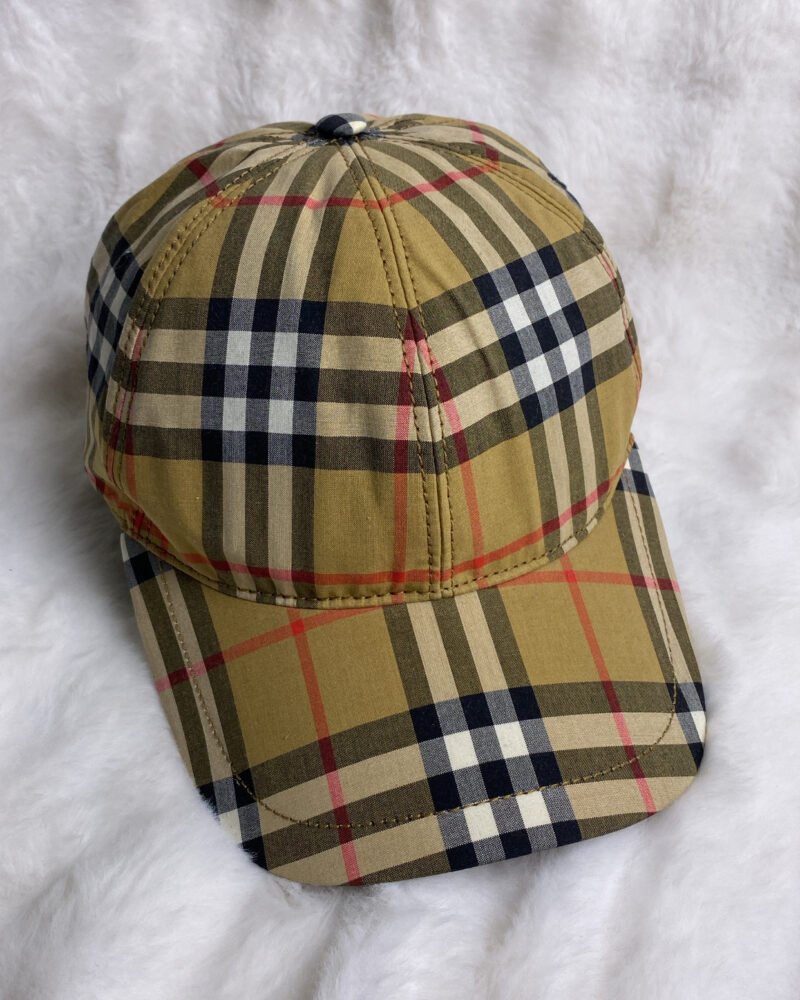 Burberry Cap Brown Checkered