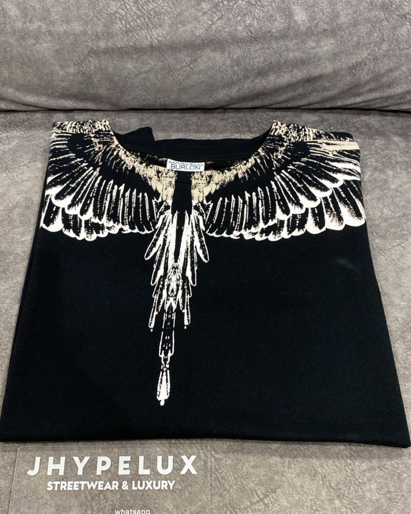Marcelo Tee Black with Grey Wings