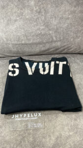 LV Tee Black Fragment Word Spellout