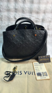 LV Bag Black Empreinte Montaigne MM Bag