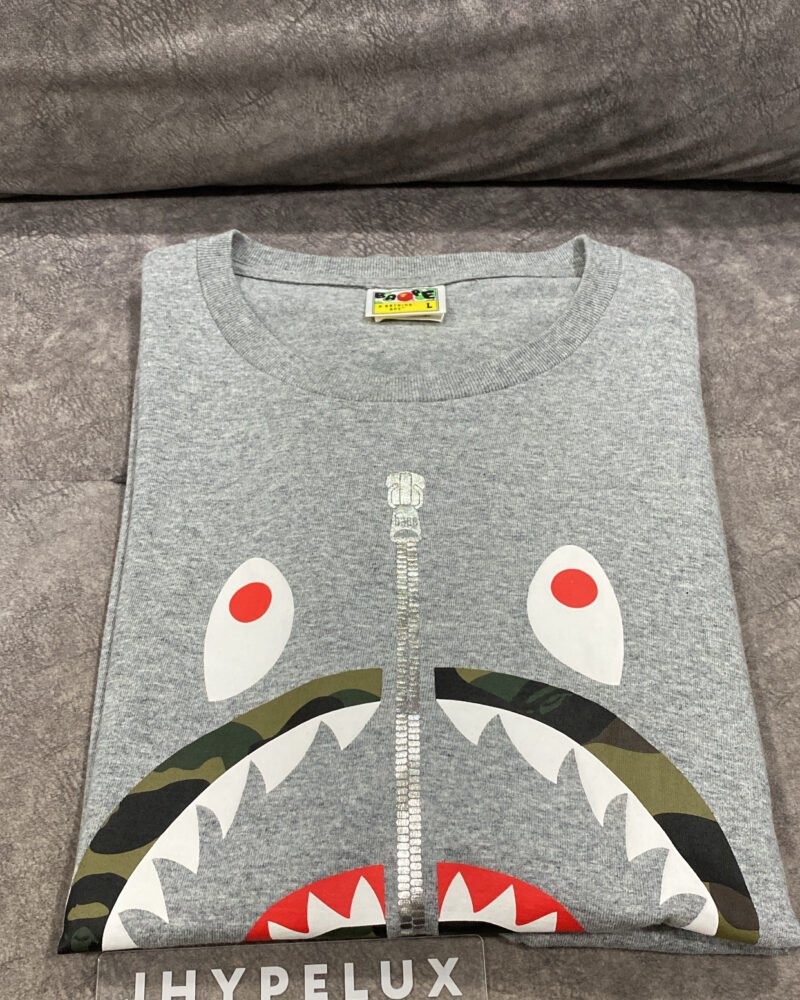 Bape Tee Shark Grey