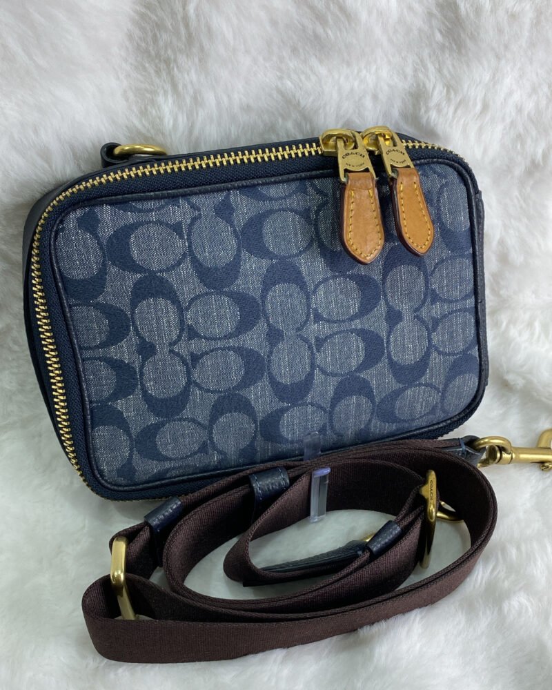 Coach Bag Blue Denim Stanton Crossbody