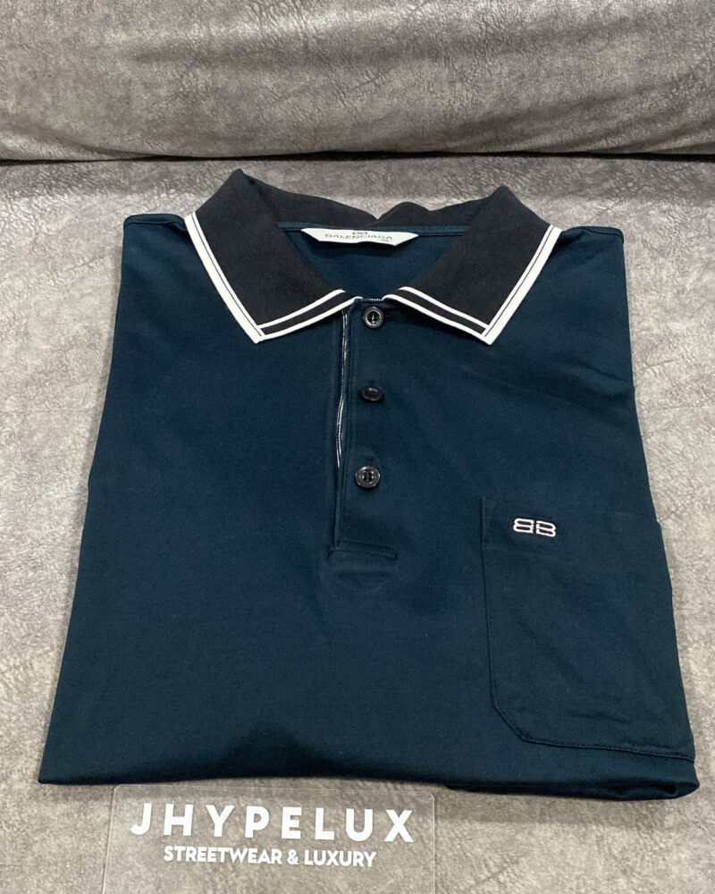 Balenciaga Polo Navy BB Log