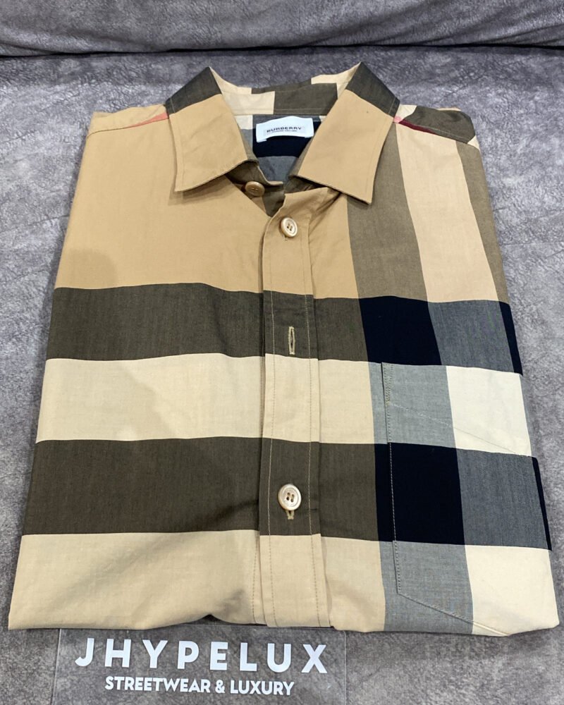 Burberry Shirt Brown S/S Checkered