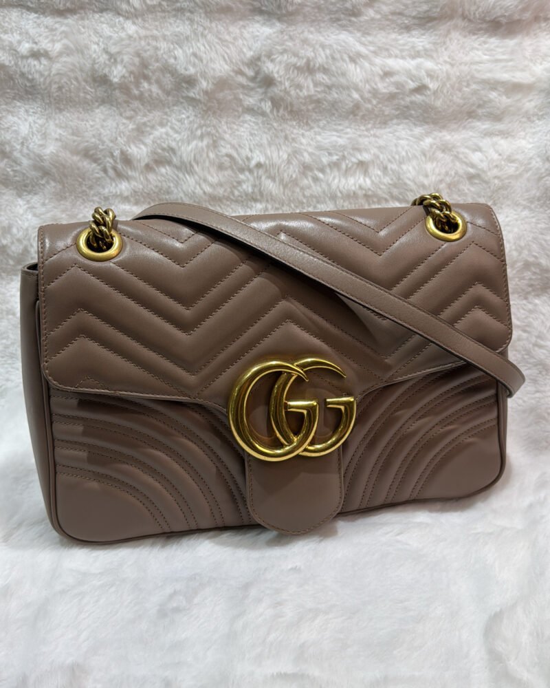 Gucci GG Marmont Matelasse bag in Dusty Pink
